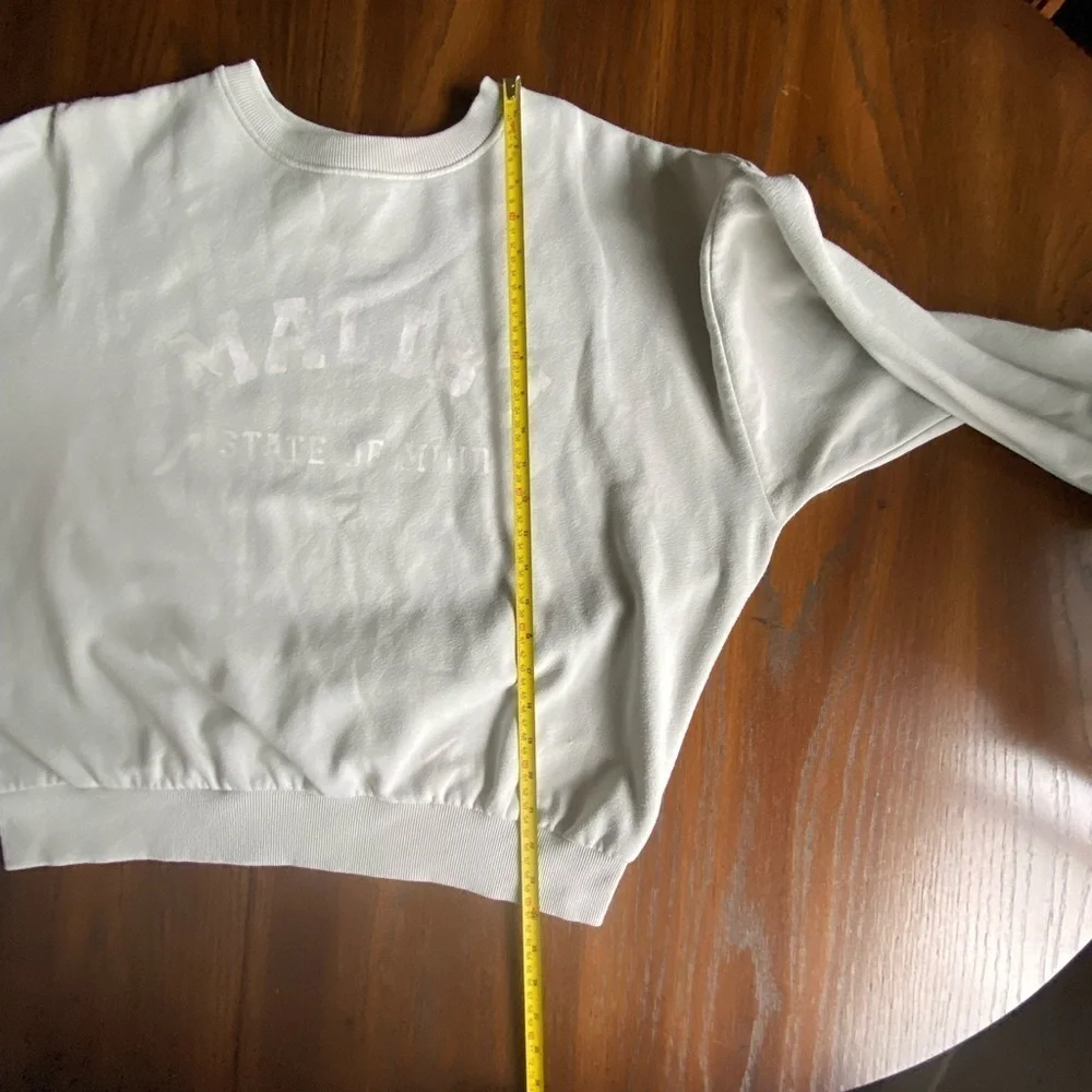 H&M Sage Green Malibu Graphic Sweatshirt Small - Picture 11 of 12